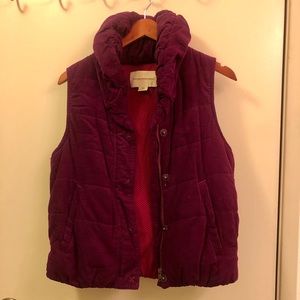 Fuchsia thinly ribbed vest